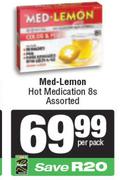 Med-Lemon Hot Medication Assorted-8s Per Pack