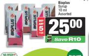 Bioplus Syrup Assorted-For 5 x 10ml