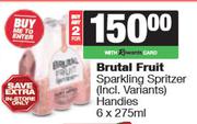 Brutal Fruit Sparkling Spritzer Handies-For 2 x 6 x 275ml