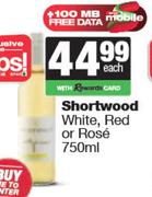 Shortwood White, Red Or Rose-750ml