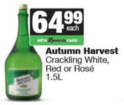 Autumn Harvest Crackling White, Red Or Rose-1.5L