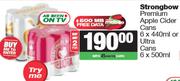 Strongbow Premium Apple Cider Cans 6 x 440ml Or Ultra Cans 6 x 500ml-For 2