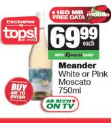 Meander White Or Pink Moscato-750ml