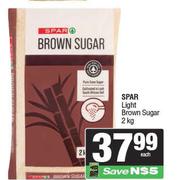 Spar Light Brown Sugar-2kg 