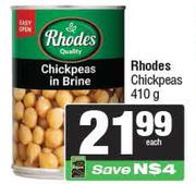 Rhodes Chickpeas-410g 