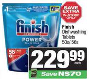 Finish Dishwashing Tablets-50s/56s Each