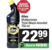 Albex Multipurpose Thick Bleach Assorted-750ml 