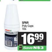 Spar Poly Cups-10s Pack