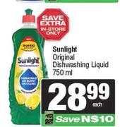 Sunlight Original Dishwashing Liquid-750ml 