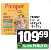 Pamper Fine Cut Multipack-12 x 85g 