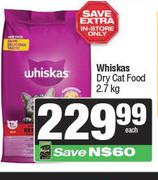 Whiskas Dry cat Food-2.7kg 