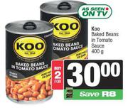 Koo Baked Beans In Tomato Sauce-For 2 x 400g