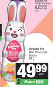 Sweetie Pie Milk Chocolate Bunny-60g