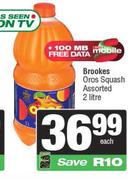 Brookes Oros Squash Assorted-2Ltr