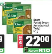 Knorr Packet Soups Assorted-For Any 4 x 50g