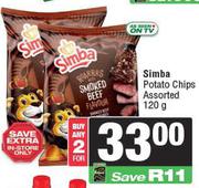 Simba Potato Chips Assorted-For Any 2 x 120g