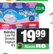 Nutriday Low Fat Smooth Yoghurt-6s Pack