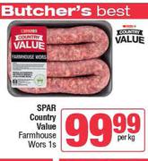 Spar Country Value Farmhouse Wors-Per kg
