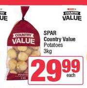 Spar Country Value Potatoes-3kg
