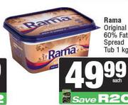Rama Original 60% Fat Spread Tub-1kg 