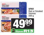 Spar Red Or Smoked Viennas-500g Each