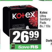 Kotex Ultra Sanitary pads 8s/10s-Per Pack