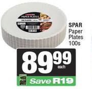 Spar Paper Plates-100s Pack