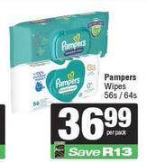 Pampers Wipes-56s/64s Per Pack
