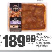 Spar Tender & Tasty Beef Rump Curry Sosatie With Onion-Per Kg