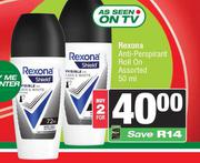 Rexona Anti-Perspirant Roll On Assorted-For 2 x 50ml