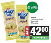 Nestle Chocolate Slabs Assorted-For Any 2 x 80g/85g