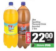 Jive Sparkling Flavoured Drink Assorted-For Any 2 x 2Ltr