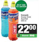 Energade Energy Drink Assorted-For Any 2 x 500ml