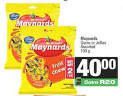 Maynards Gums Or Jellies Assorted-For Any 2 x 100g