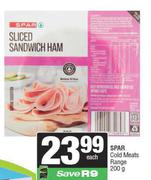 Spar Cold Meats Range-200g Each
