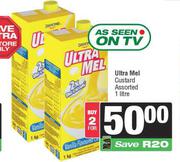 Ultra Mel Custard Assorted-For 2 x 1ltr