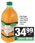 Fair Cape 100% Fruit Juice Blend Assorted-2Ltr