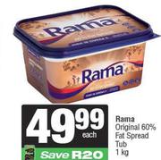 Rama Original 60% Fat Spread Tub-1kg