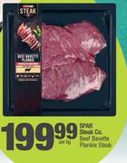 Spar Steak Co.Beef Bavette Plankie Steak-Per Kg