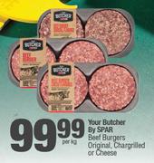 Your Butcher By Spar Beef Burgers Original Chargrilled Or Cheese-Per Kg