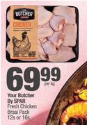 Your Butcher By Spar Fresh Chicken Braai Pack-12s Or 16s Per Kg