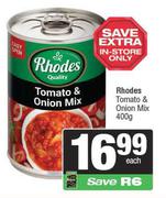 Rhodes Tomato & Onion Mix-400g