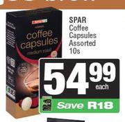 Spar Coffee Capsules Assorted-10s