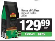House Of Coffees Ground Coffee-250g