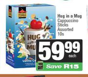 Hug In A Mug Cappuccino Sticks Assorted-10s