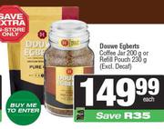 Douwe Egberts Coffee Jar 200g Or Refill Pouch 230g