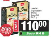Jacobs Cappuccino Sticks Assorted-For 2 x 20.3g