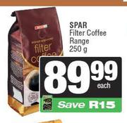 Spar Filter Coffee Range-250g