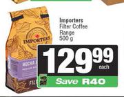 Importers Filter Coffee Range-500g