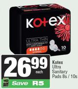 Kotex Ultra Sanitary Pads-8s/10s